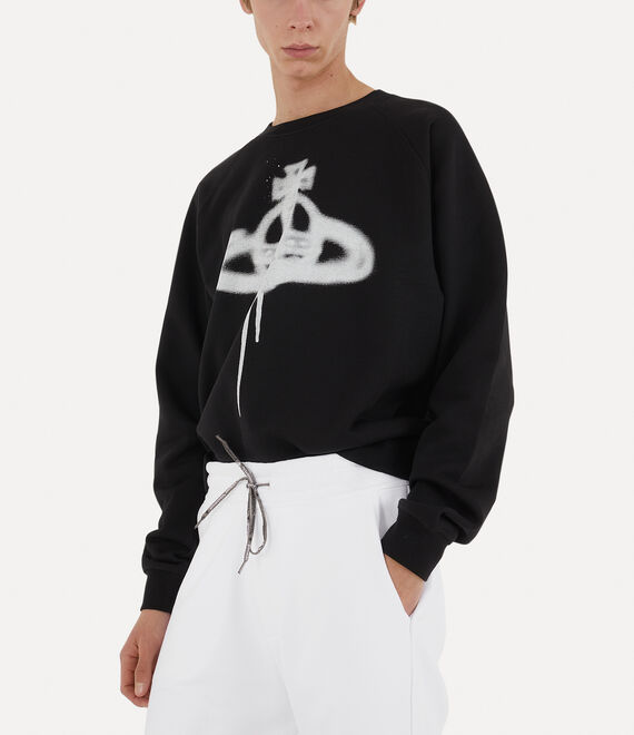 Vivienne Westwood Spray Orb Raglan Sweatshirt in black